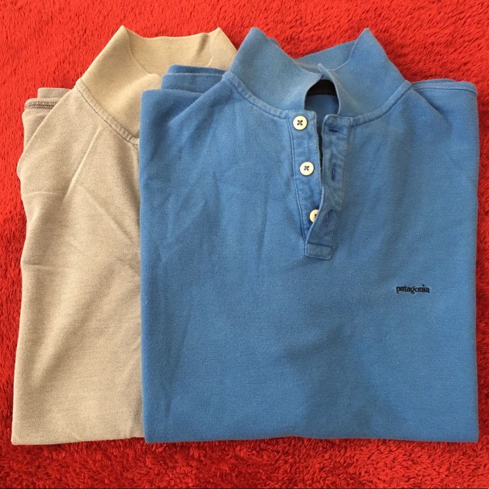 2 (Bundle) PATAGONIA POLO SHIRTS (LARGE)